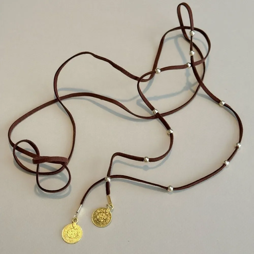 Brown Wrap Necklace N1324